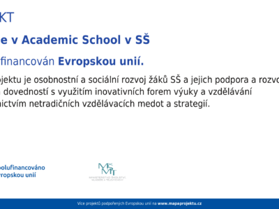 Inovace v Academic School v SŠ